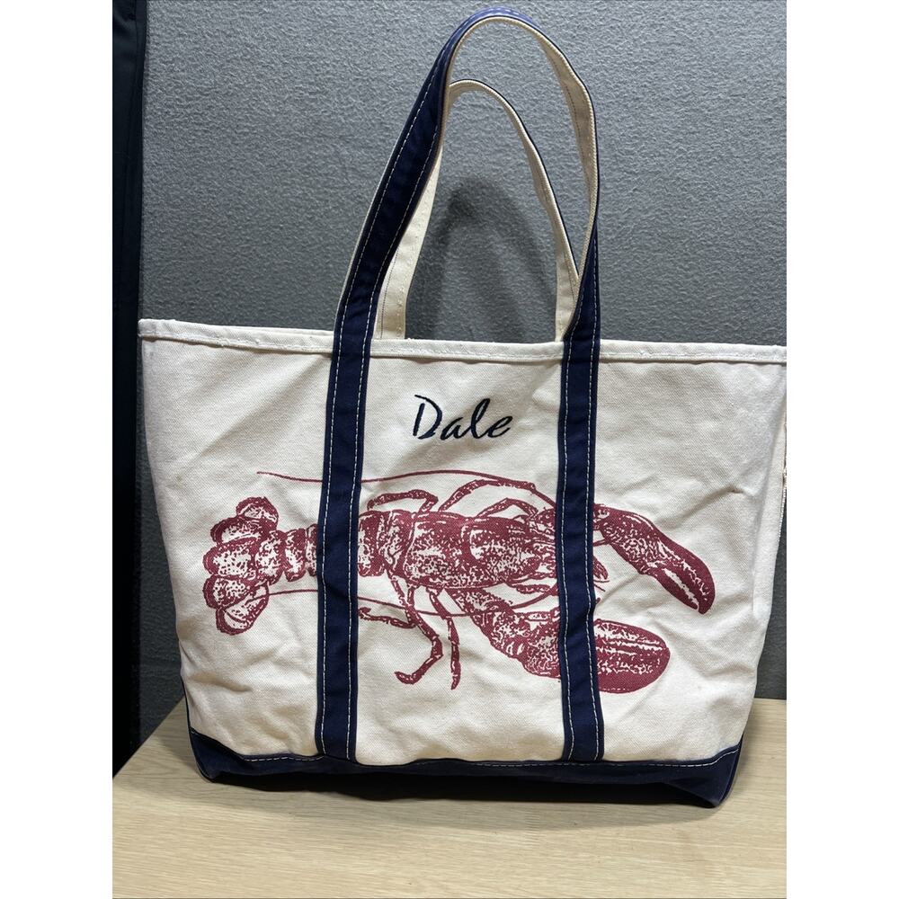Vintage L.L. Bean Red Lobster Large Boat & Tote Made in USA (Dale) Read - Picture 3 of 16